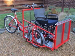 Wheelchair transporter trike