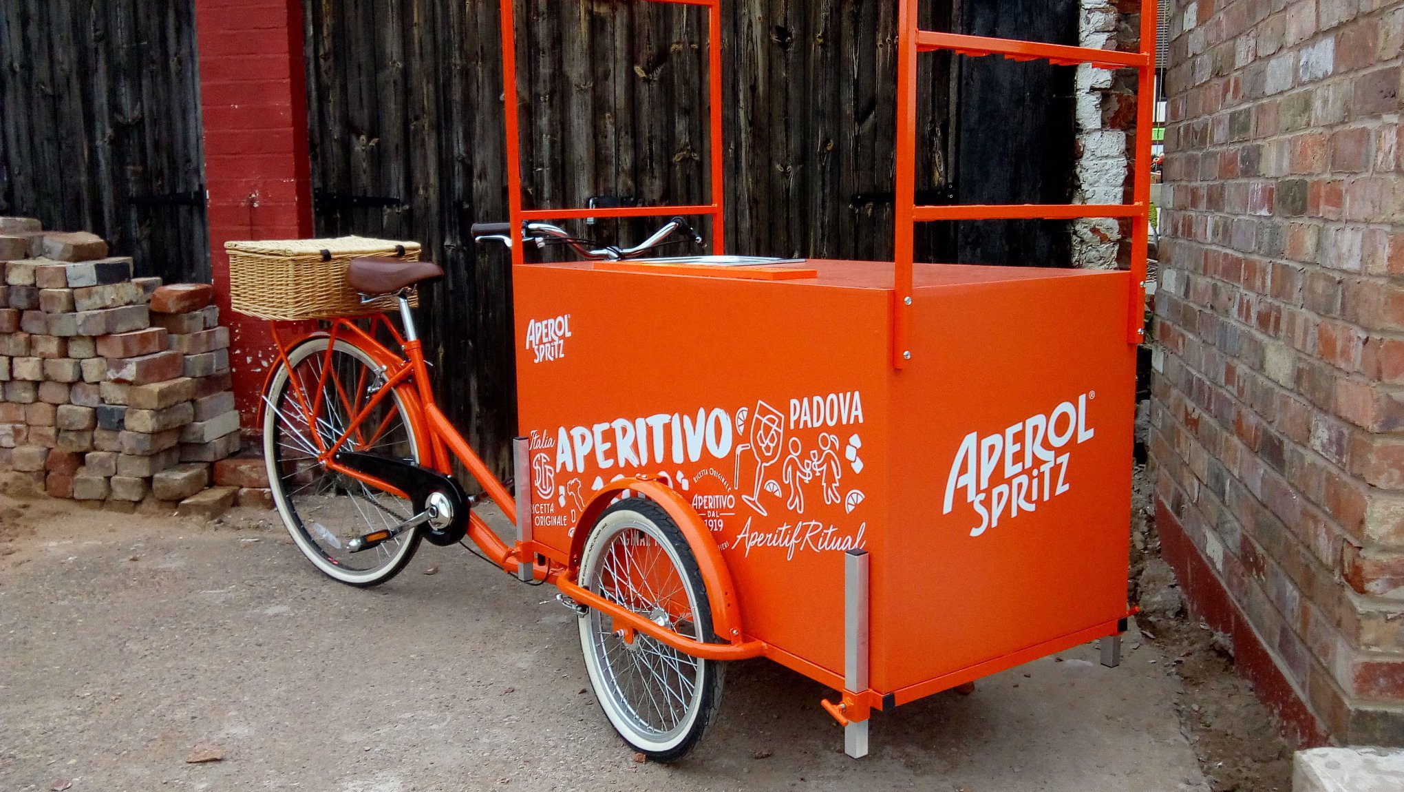 Aperol spritz bar bike