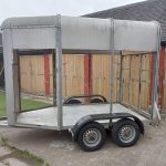 stripped horse trailer