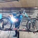 welding a bike frame