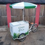 Ice cream bike hire with parasol