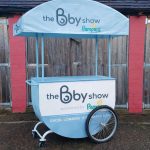 Trade show curved cart